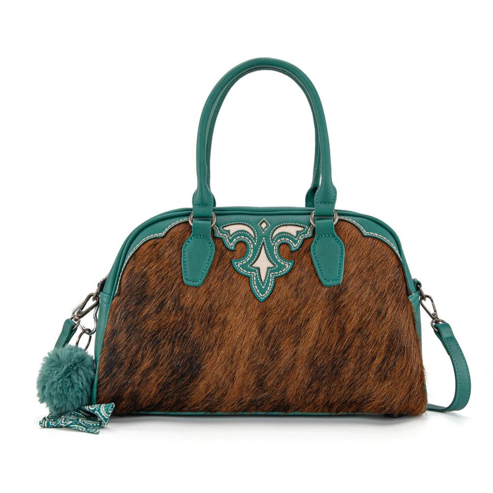 Montana West Hair on Satchel Cross Body Bag Purse Western Trinity Ranch TQ NEW